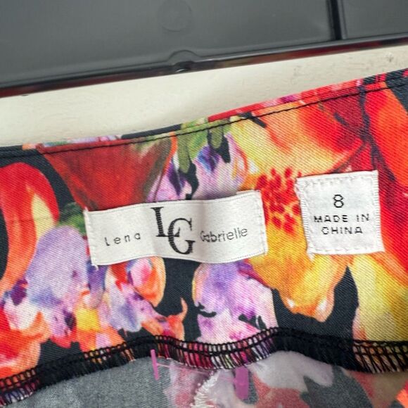 Lena Gabrielle Women’s 8 Floral Ankle Pants New - Picture 3 of 6